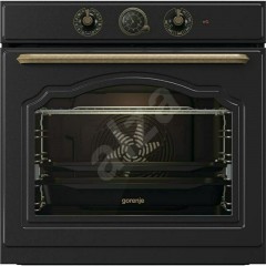 Gorenje BOS67372CLB + GW642CLB Φούρνος άνω Πάγκου 77lt με Εστίες Υγραερίου Π59.5εκ. Μαύρος